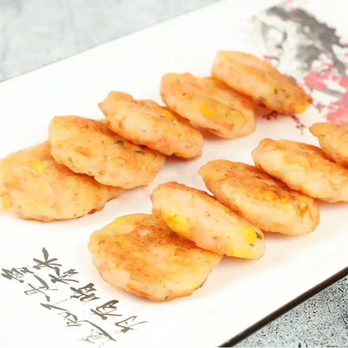 Torta di gamberi fritta in pentola